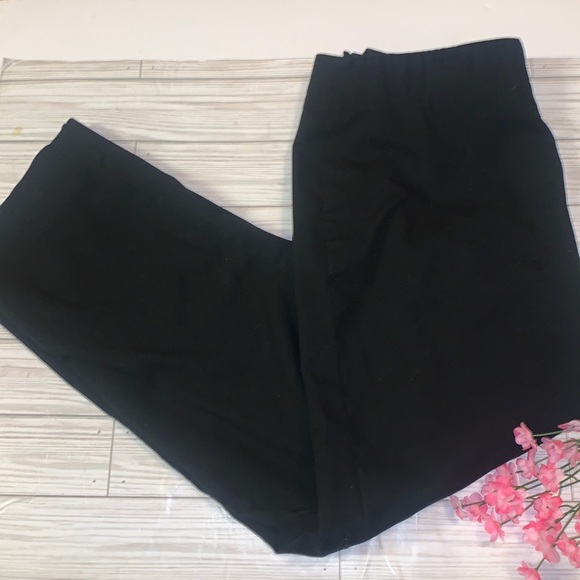 Talbots Black Stretch Pants Ankle Straight Leg Trousers Women’s Sz 10 - Picture 1 of 6